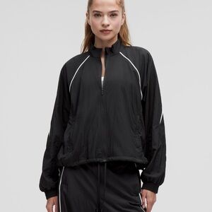 Lululemon Train light weight Athletica Black Jacket with White Details